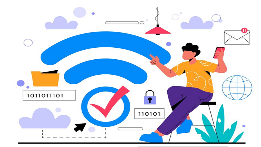 Image showing use secure wifi networks to be safe from cyber attacks
