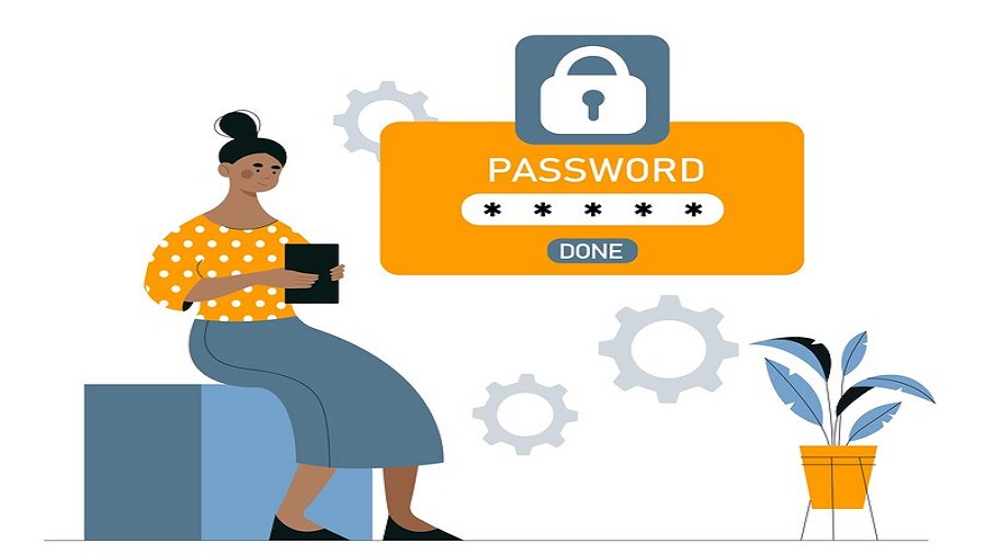 Image showing use strong passwords and unique passwords to be safe from cyber attacks